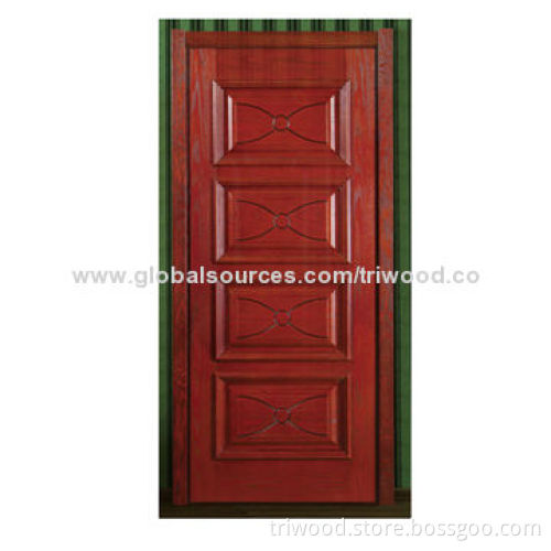 Interior Wooden Door with Timber Core and Environment-friendly Stain and Varnish